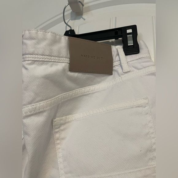 Massimo Dutti White Straight Leg Pants Size 27 Women’s - NWOT - Picture 8 of 8